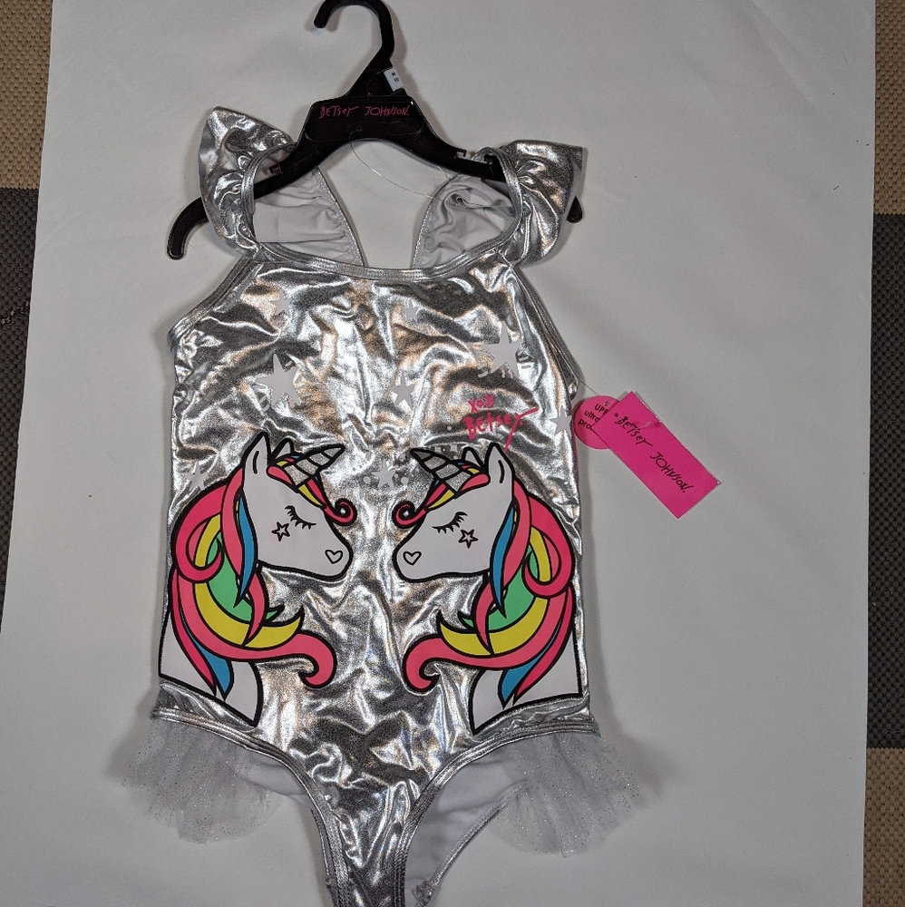 Girls Size 10 Medium Betsey Johnson Bathing Suit